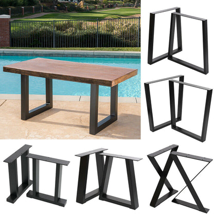 2 x Industrial Table Legs Steel Office Furniture Coffee Desk Breakfast Bar Stand