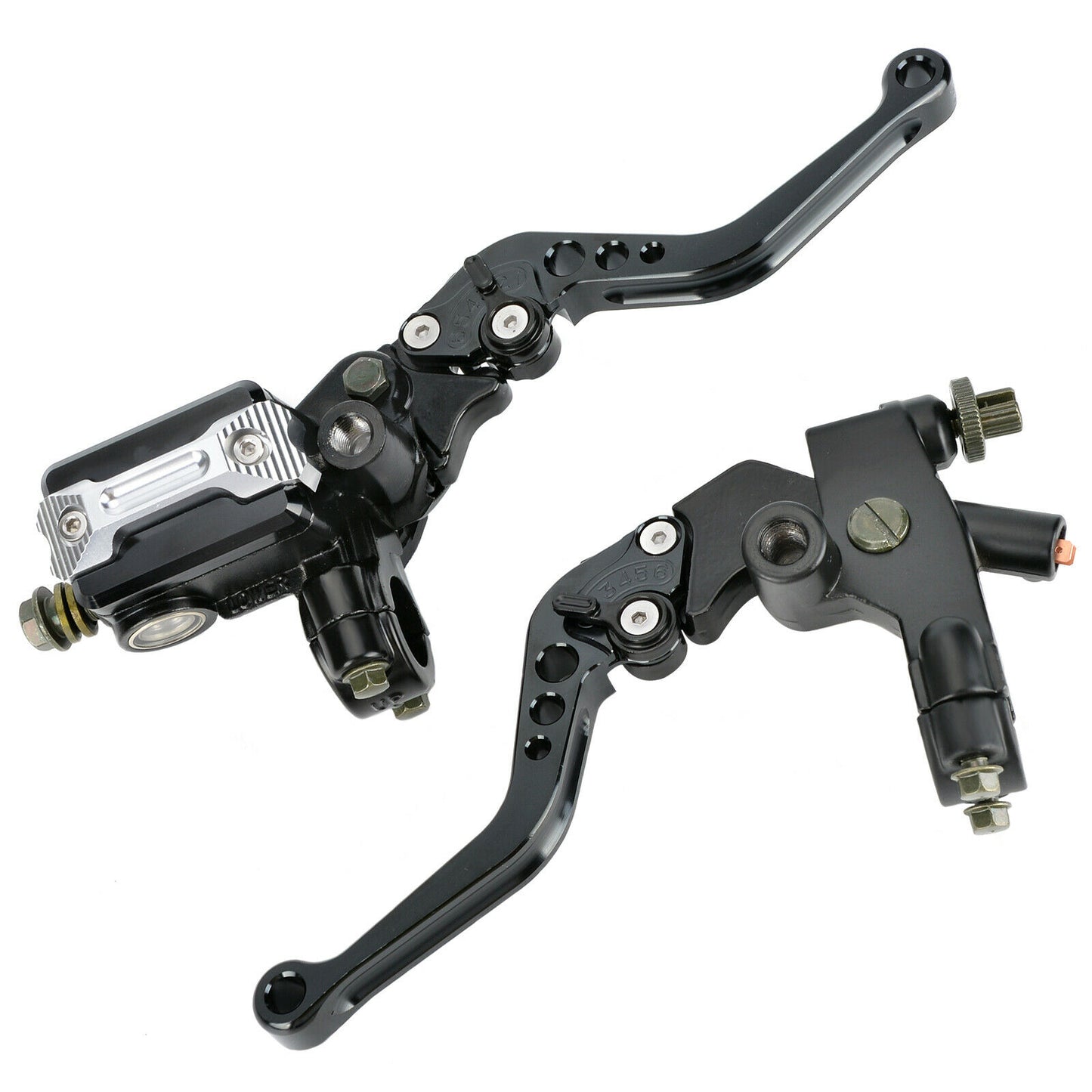 7/8'' Motorcycle Motorbike Front Brake Clutch Master Cylinder Lever Reservoir UK