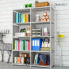 8 Grid Bookcase Book Shelf Storage Shelving Unit Organizer Display Rack UK