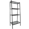 4 Tier Ladder Shelf Bookcase Storage Rack Metal Display Plant Stand Home Office