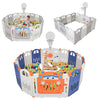 14/16Panels Baby Playpen Foldable Kids Safety Activity Center Plastic Yard Fence