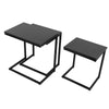 3X Sofa Side Table C-Shaped Coffee Snack Coffee Desk Laptop End for Living Room