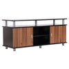 TV Cabinet Stand Entertainment Center Media Furniture Unit Console Black 120cm