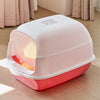 Hooded Cat Kitten Litter Tray Enclosed Pet Loo Toilet Box with Scoop Easy Clean