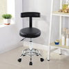 Salon Stool with Backrest Gas Lift Adjustable Swivel Barber Hairdresser Chair