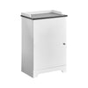 Storage Cabinet Floor Standing Cupboard Storage Shelf Toilet Bedroom White UK