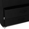 Portable Wardrobe Clothes Closet with Shelves Drawer Storage Organizer Canvas