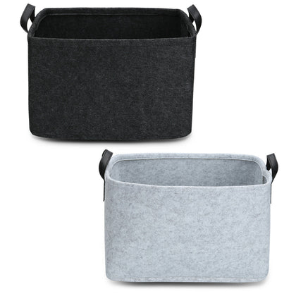 Large Ace Felt Storage Basket Closet Toy Hamper Laundry Bag Shelf Box Organizer