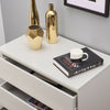 MODERN - White Chest Of Drawers Bedroom Furniture Storage Bedside 2-6 Draws UK