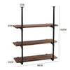 Wood Industrial Floating Shelves Pipe Shelf Storage Rustic Vintage Shelving Kit