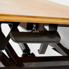 Bamboo Gas Assisted Sit Stand Rising Workstation Office Computer Desk