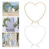 210cm(6.89ft) Heart Shaped Wedding Metal Balloon Arch Stand Frame Display Kit UK