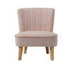 Tufted Cocktail Velvet Accent Dining Chair Shell Scallop Seat Armchair Children