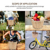 Lady and Kids Rattan Wicker Basket Woven Bike Bicycle Handlebar Natural Weaving