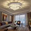 40cm Flush Mount Modern Round LED Ceiling Chandelier Crystal Light Lamp Pendant
