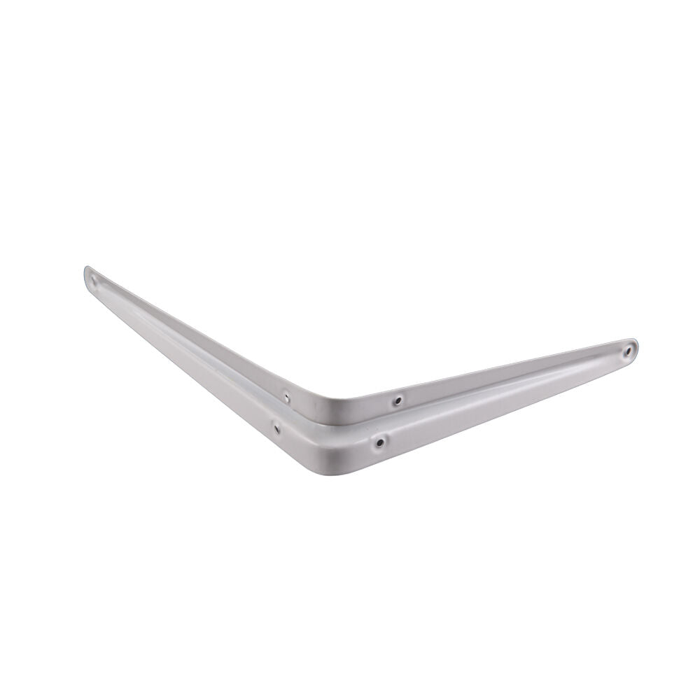 Pack 24 SHELF BRACKETS WHITE CHOICE OF SIZES LONDON PATTERN METAL, FOR SHELVING