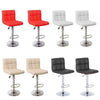 SET OF 2 - PAIR of FAUX LEATHER KITCHEN BAR STOOL PUB BARSTOOLS SWIVEL PU H303A