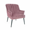Velvet Oyster Armchair Chair Seat Home Living Room Bedroom Lounge Furniture