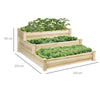 Wooden Raised Planter Bed Outdoor Garden Vegetable Flower Plainting Grow Bed Box