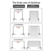 1.6 x 3m Pro Photography Photo Studio Non-Woven Backdrop Background White