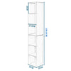 4 5 6 Tiers Bookcase Book Display Storage Unit Stand Shelf Home Office MDF White