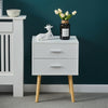 White Bedside Table Cabinet Unit Side End Table Bedroom Furniture Modern