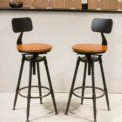 1x Breakfast Bar Stools Seat Industrial Retro Vintage Kitchen Dining Chair Xmas