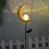 Solar Powered Sun/Moon/Flame LED Stake Light Ground Garden Lawn Outdoor Lamp NEW