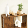Rustic Cube Bookcase Vintage Industrial Style Display Cabinet Storage Shelf Unit