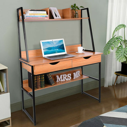 Retro Ladder Desk Vintage Industrial Furniture Writing Computer Table Metal Home