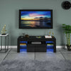 Modern TV Unit Cabinet Stand Sideboard Matt body and High Gloss Doors LED UK