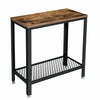 Vintage Industrial Side Table Style Small Slim Hallway Console Space Saving Unit