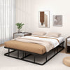 King Size Bed Frame Metal Mattress Foundation Platform Bed Frame Slat Support