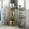 Metal Shower Caddy Corner Shelf Bathroom Rack Mesh 3 Baskets Storage Unit Stand