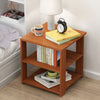 Bedside Chest Wooden Side Table Nightstand 2 Tiers Cabinet Bedroom Furniture Set