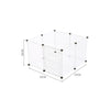 Pet Playpen Fence DIY Playpen Puppy Dog Cat Animal Cage Exercise Metal PP Indoor