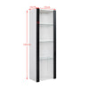 Modern Tall Display Cabinet Cupboard Sideboard Unit RGB LED Lights Living Room