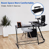 ONETWOFIT Corner L-Shape Desk Home Office Gaming Computer PC Workstation Black