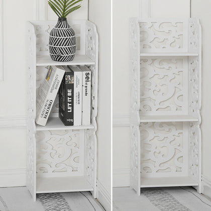 3Tier Modern Corner Shelf Shelve Bathroom Bedroom Storage Cabinet Shelving Stand