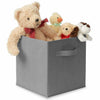 8PCS Grey Foldable Storage Collapsible Box Home Clothes Organizer Fabric Cube UK