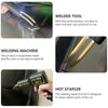 Hot Stapler Plastic Repair Car Bumper Fender Fairing Welder Gun Kit +200 Staples