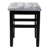 Velvet Makeup Dressing Table Stool Chair Padded Seat Vanity Ottoman Bedroom