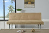 Faux Suede Canterbury Fabric Sofa Bed 3 Seater - Click-Clack Sofa in 4 Colours