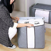 2PCS Underbed Clothes Storage Bags Ziped Organizer Wardrobe Cube Closet Boxes UK