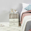 Mirrored Glass Bedside Table Storage Cabinet Unit Nightstand Chest of 3 Drawers