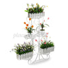 5 Tier Metal Plant Stand Flower Pot Rack Display Garden Patio Outdoor Indoo