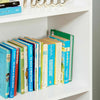 White 4 Tier Cube Bookcase Shelving Display Storage Book Free Standing Tall Unit
