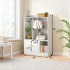 Storage Cabinet Bookcase Bookshelf Doors Shelving Display Unit Small Organiser