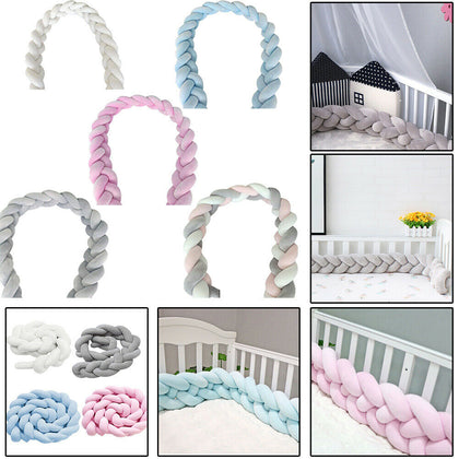 1m 2m 3m Newborn Baby Bedding Throw Knot Design Crib Pad Protector Safety Pad UK