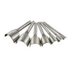 7x Leather Craft Half-round Cutter Punch Strap Belt Wallet End Tool 10-40mm